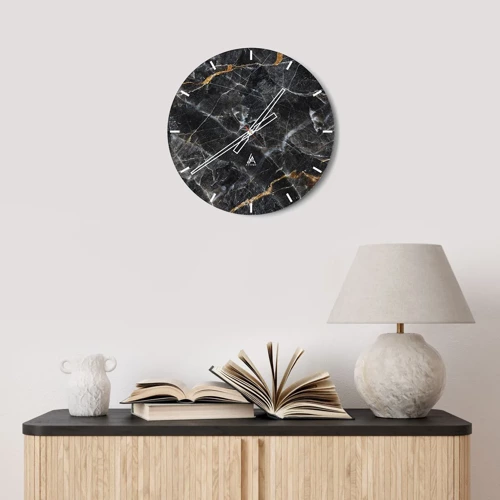 Zegar ścienny - Wewnętrzne życie kamienia - 30x30 cm
