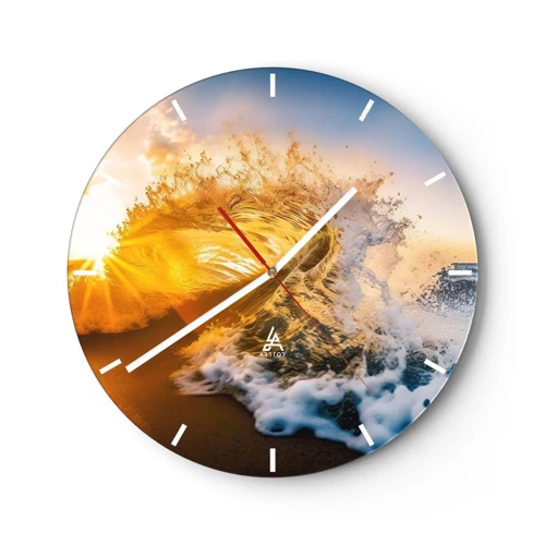 Zegar ścienny - Zabawa na piasku - 30x30 cm
