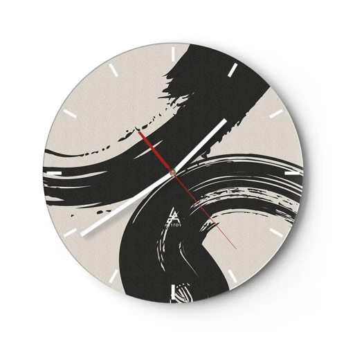 Zegar ścienny - Zamaszyście i koliście - 30x30 cm