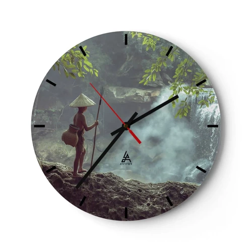 Zegar ścienny - Zaprzyjaźniony z naturą - 30x30 cm