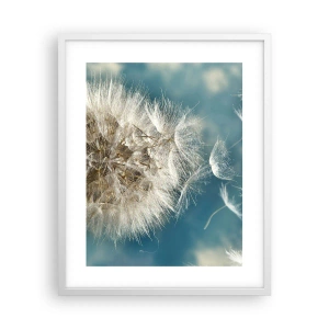 Plakat w białej ramie - Oddech anioła - 40x50 cm