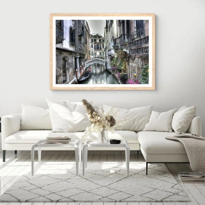 Plakat w ramie jasny dąb - Od wieków w cichej zadumie - 50x40 cm
